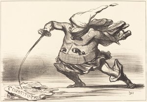 A Braggart Carrying a Boot
