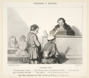 A Service of... by Honoré Daumier