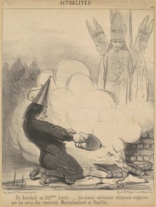An Auto-da-fé in the 19th Century by Honoré Daumier