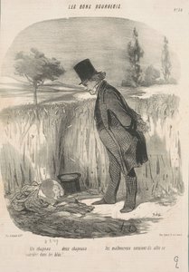 A Hat... Two Hats... The Unfortunate... by Honoré Daumier