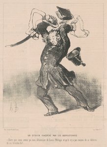 A Citizen Exasperated by the Buffeteries by Honoré Daumier