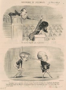 A Tiring Speech for the President by Honoré Daumier