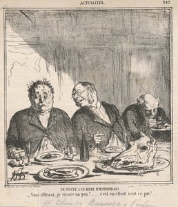 A Guest at a Dinner of Horse-Eaters: Shall I Offer You Some More? It