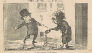 A Day of Ice by Honoré Daumier