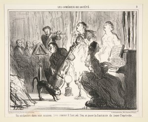 An Orchestra in a House by Honoré Daumier