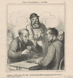 A Philosopher by Honoré Daumier