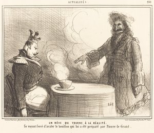 A Dream That Turns into Reality by Honoré Daumier