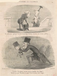 A Solicitor Watching ... Bineau! by Honoré Daumier