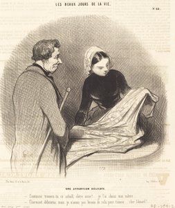 A Delicate Attention by Honoré Daumier