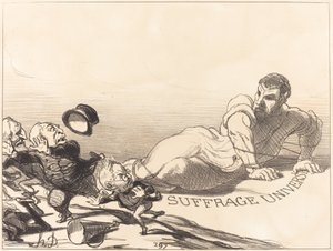A Panic of Lilliputians... by Honoré Daumier