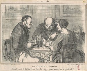 A Culinary Experiment by Honoré Daumier