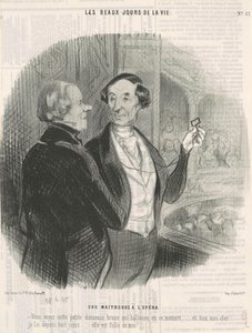A Mistress at the Opera by Honoré Daumier