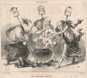 A Bad Kitchen by Honoré Daumier