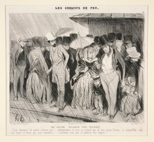 An Infinitely Prolonged Station: C by Honoré Daumier