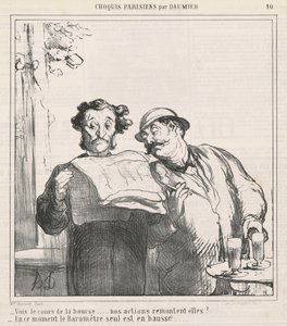 See the Course of the Stock Exchange by Honoré Daumier