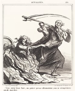 You will do well, my poor press... by Honoré Daumier