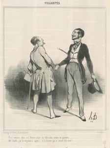 You will come to dinner, my wife is dining in town ... by Honoré Daumier