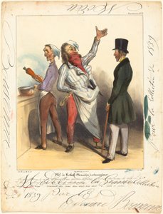 Mr. de Robert Macaire Restaurateur by Honoré Daumier and Edouard Bouvenne
