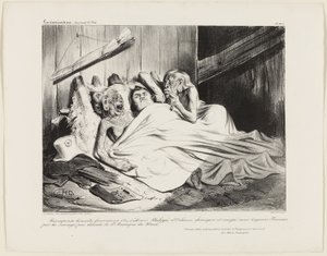 A Fair Reward Presented in 1800, Plate 466 by Honoré Victorin Daumier