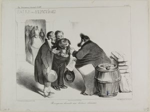 A Fair Reward to Dutiful Voters, plate 404 by Honoré Victorin Daumier