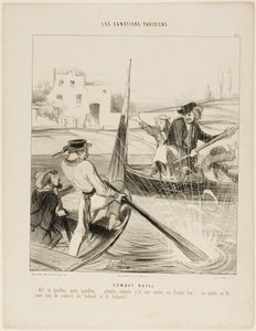 A Naval Combat. "- So, you insulted my flag!.... just you wait, just wait till I