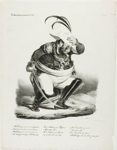 Malbroug Goes to War... by Honoré Victorin Daumier