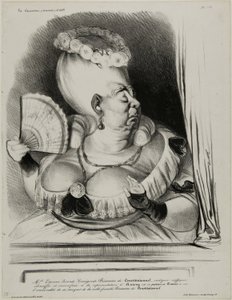 Miss Etienne-Mona-Lisa-Cunégonde-Silly Goose of the Constitutionnel, indignant, choking and over-ornate at the performance of Anthony in which the mischievous Dumas had the indecency of scoffing at the noble family Silly Goose of the Constitutionnel...