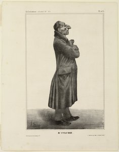 Mr. Fulchir, plate 273 from Célébrités de la Caricature by Honoré Victorin Daumier