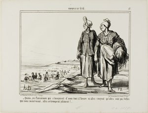 Who... Those Parisiennes Who Mock Us by Honoré Victorin Daumier