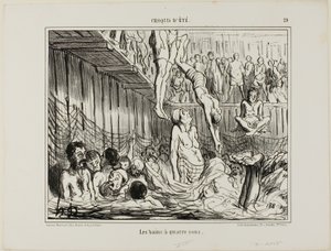 The Bath at 4 Sous, plate 29 from Croquis D