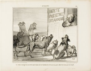 The Dogs are Again Falling in Despair, Plate 171 from Actualités