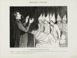 The Dormitory of a Distinguished Boarding School, plate 14 from Professors and Rascals by Honoré Victorin Daumier