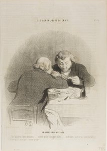 The Return of the Oyster Season, plate 53 from Les Beaux Jours De La Vie by Honoré Victorin Daumier