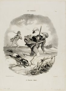 The hunted hunter, plate 4 from La Chasse