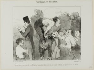 Which Proves Again, Plate 30 from Professeurs Et Moutards by Honoré Victorin Daumier