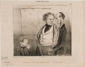 (School teacher): Your son will make me proud… by Honoré Daumier