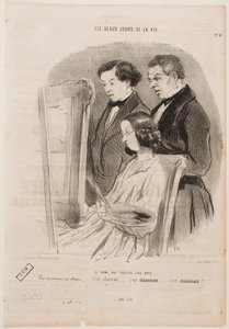 A Lady Who Devotes Herself to the Arts by Honoré Daumier