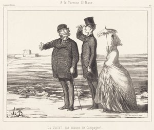 At Varenne Saint-Maur by Honoré Daumier