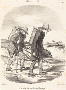In Search of a Forest in Champagne by Honoré Daumier