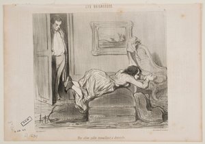 A Zealous Student Works from Home by Honoré Daumier