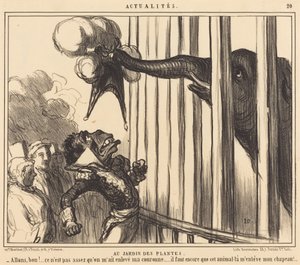 At the Botanical Garden by Honoré Daumier