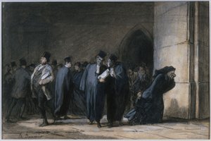 At the Palace of Justice by Honoré Daumier