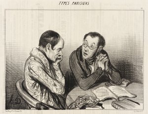 Dramatic Authors... by Honoré Daumier