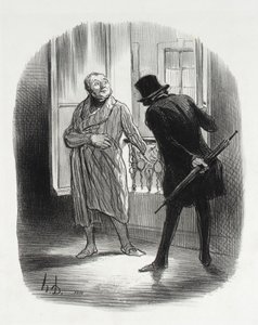 This Accommodation is a Bit Expensive for the Place Royale... by Honoré Daumier