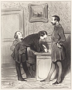 That is precisely because he is your friend... by Honoré Daumier