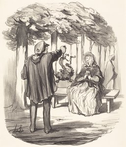 Is this your dog? by Honoré Daumier