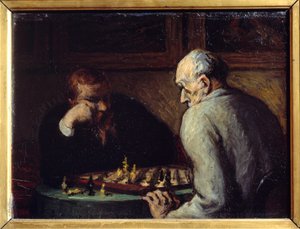 Chess Players by Honoré Daumier