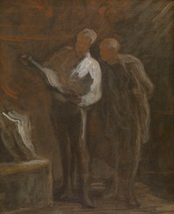 Collecting Engravings, c.1870-73 by Honore Daumier