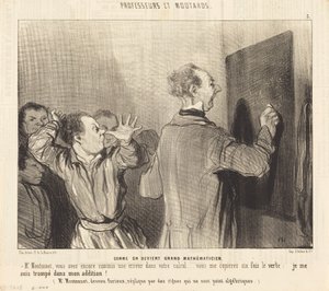 How to Become a Great Mathematician by Honoré Daumier