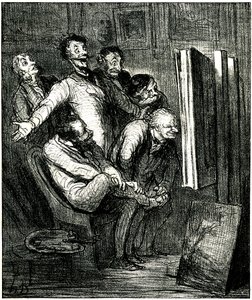 Critics in Front of a Painting by Honore Daumier